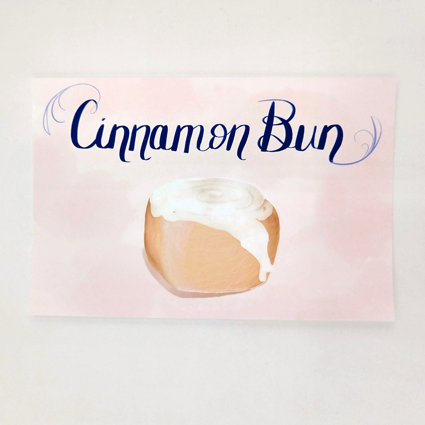 Cinnamon Bun, Roll, Art Print, Art Card