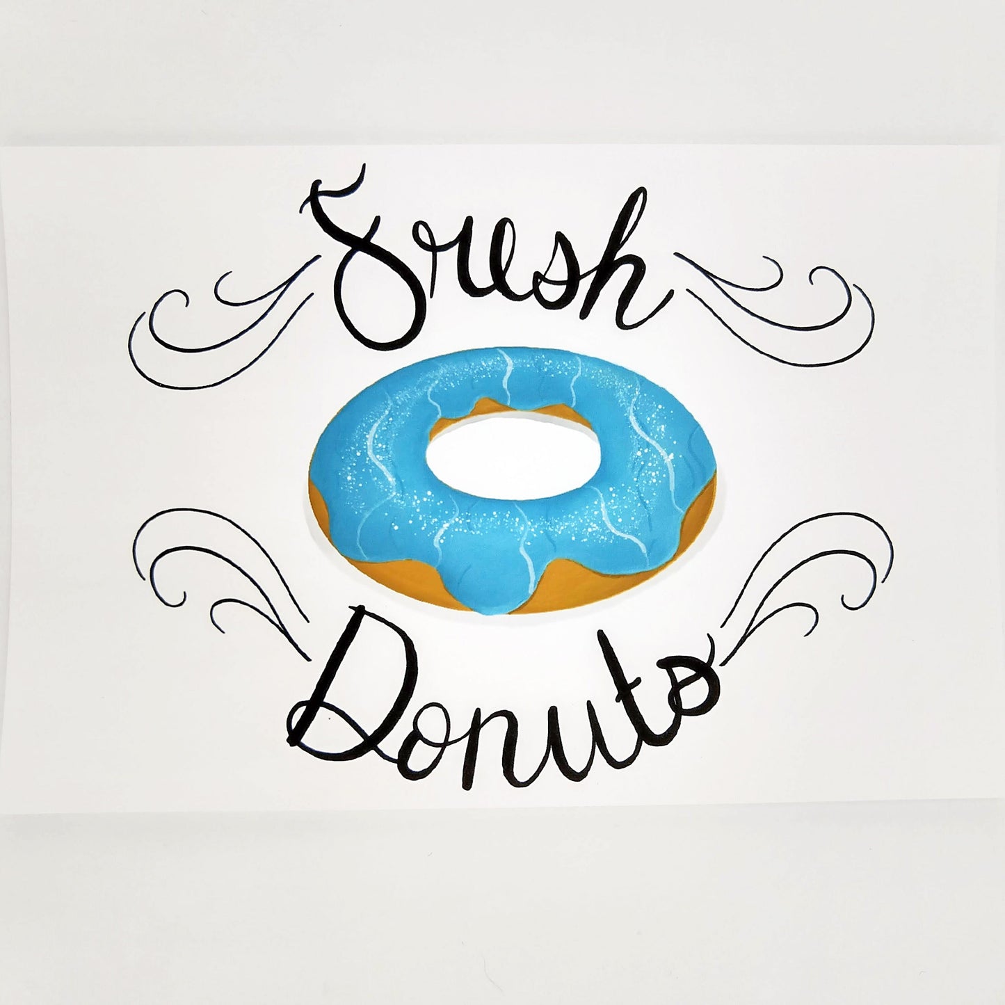 Fresh Donuts, Art Print, Postcard