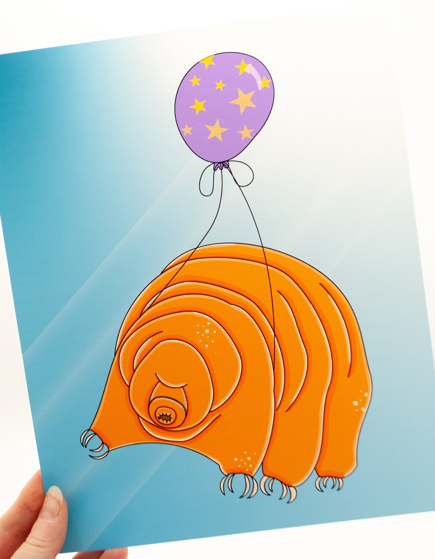 Tardigrade Water Bear Print, Unframed, Archival Paper