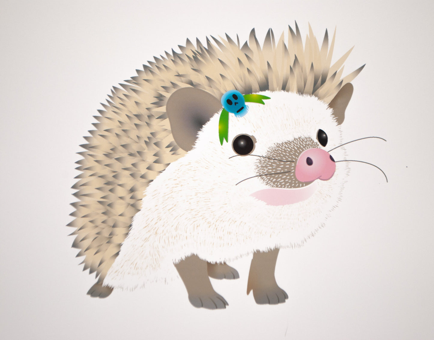 Whimsical Hedgehog Art Print, Unframed, Printed on Archival Paper