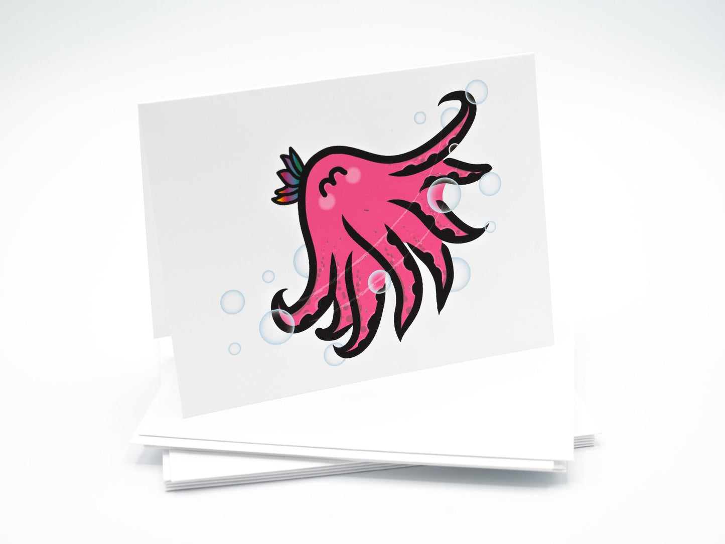 Octopus Note Card Set, Blank Cards, Envelopes Included