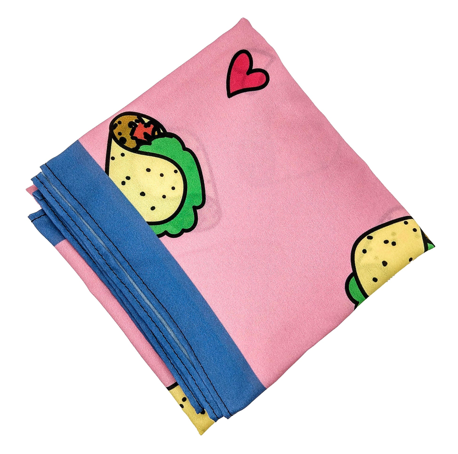 Taco Love Scarf, Lightweight Square Bandana