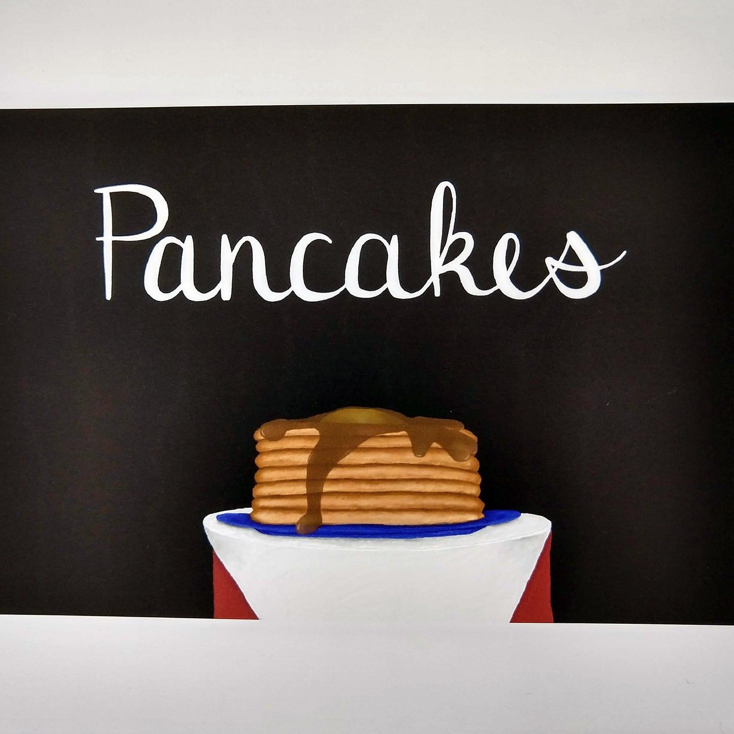 Pancakes, Art Print, Postcard