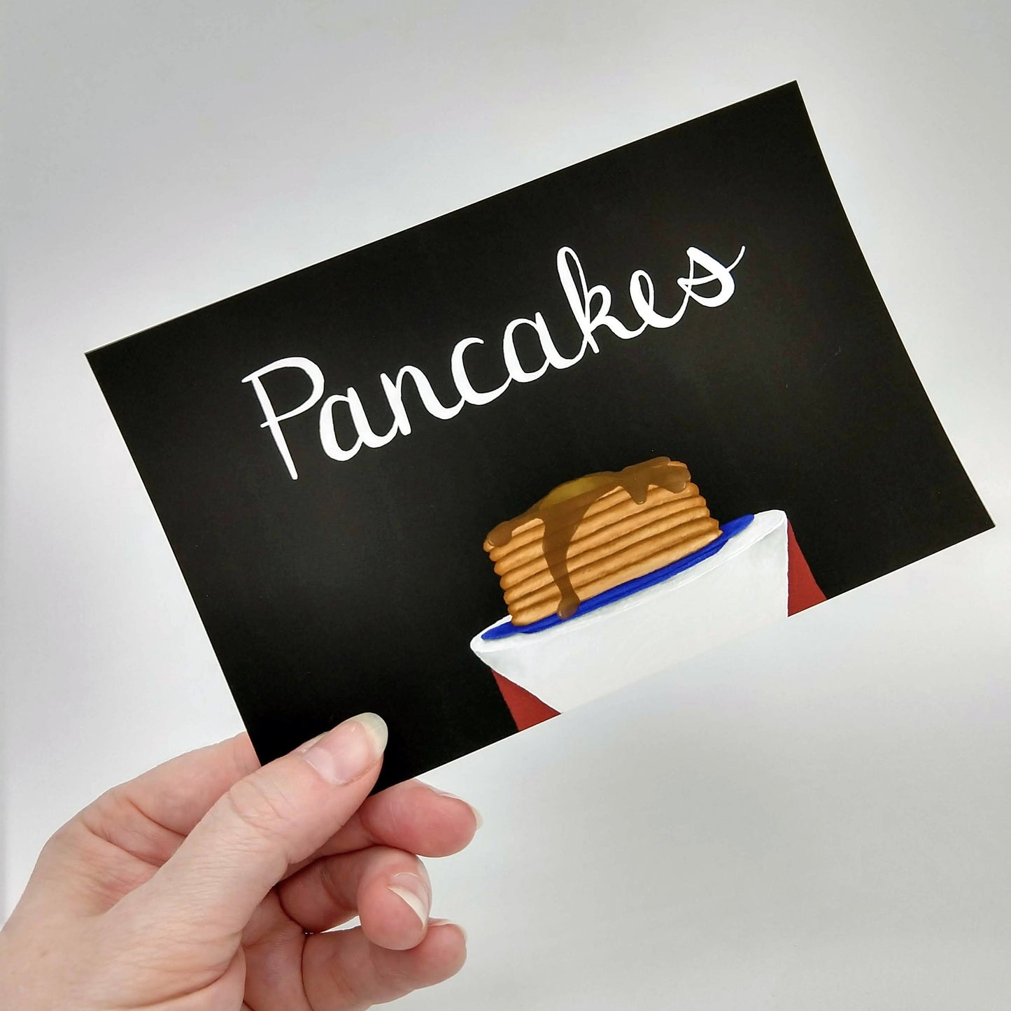 Pancakes, Art Print, Postcard