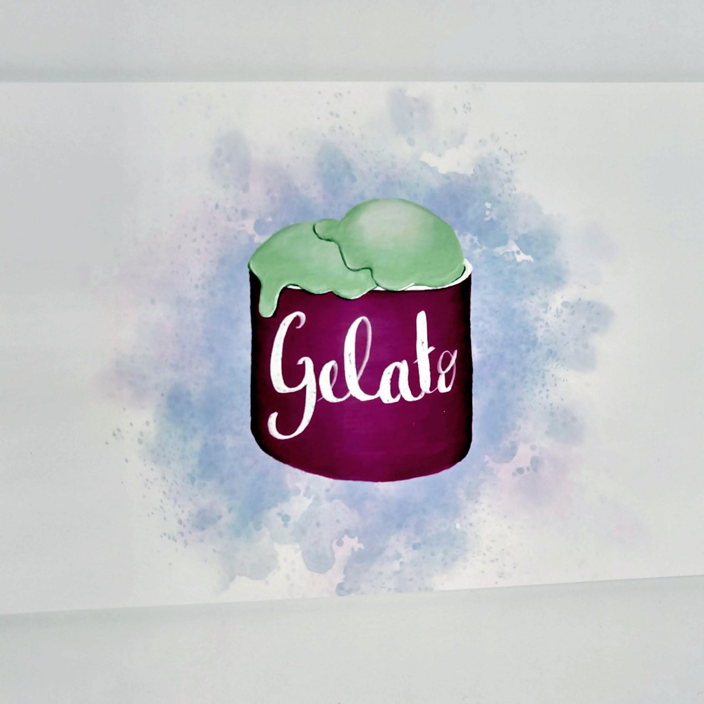 Gelato, Art Print, Postcard