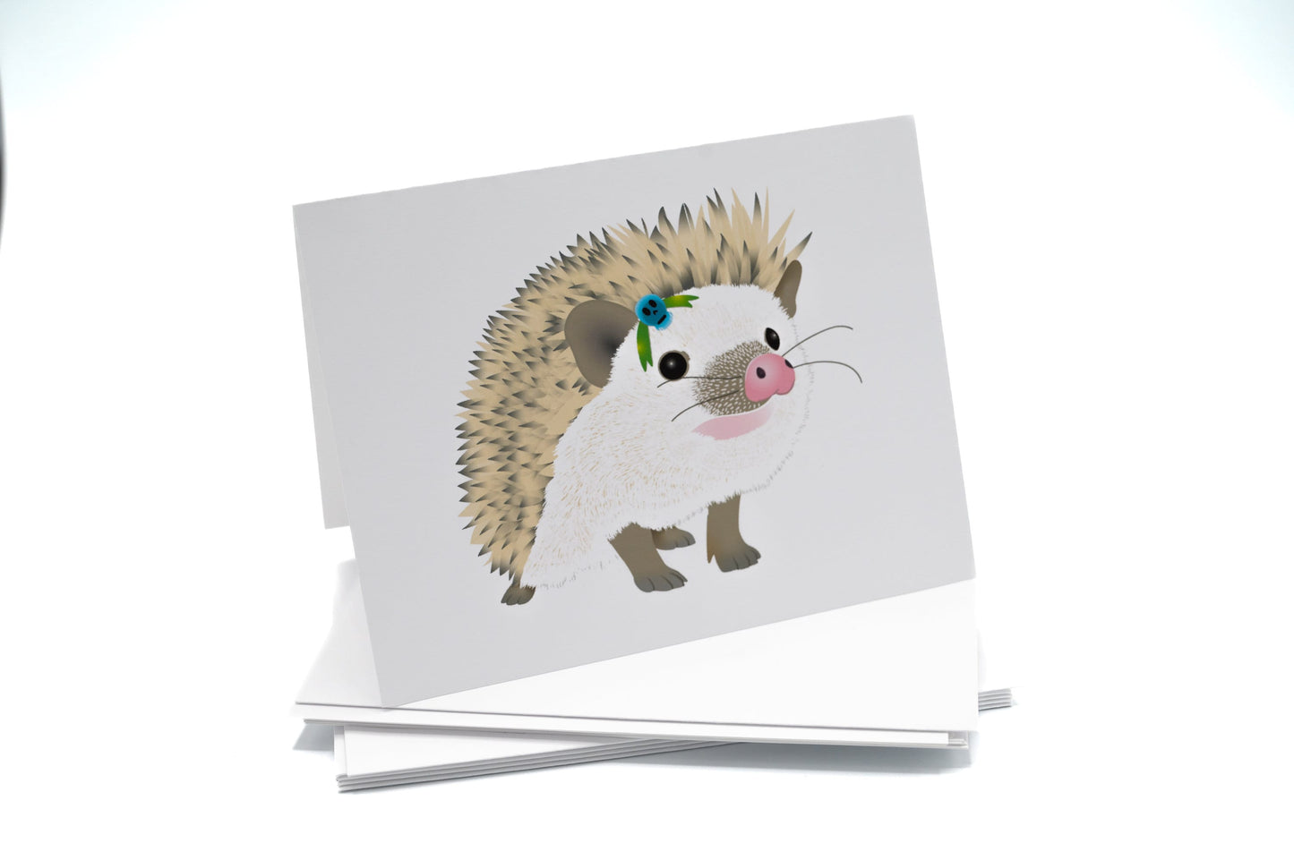 Hedgehog Note Card Set, Blank Cards, Envelopes Included