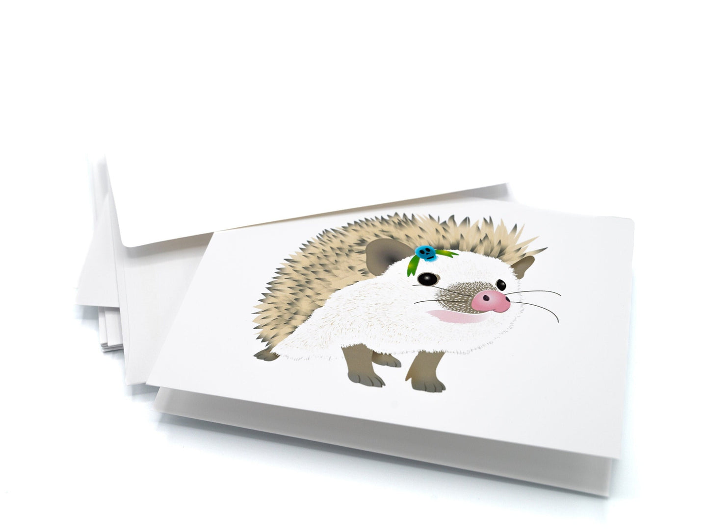 Hedgehog Note Card Set, Blank Cards, Envelopes Included