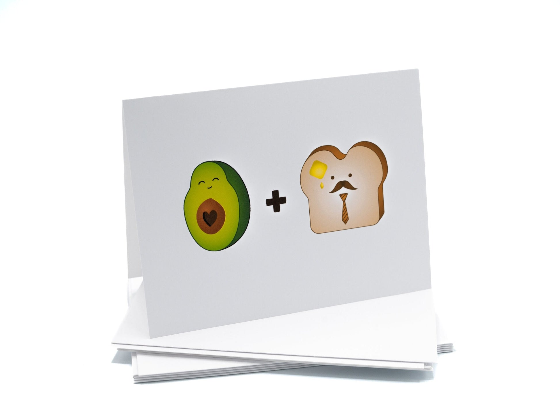 Avocado Toast Note Card Set, Blank Cards, Envelopes Included