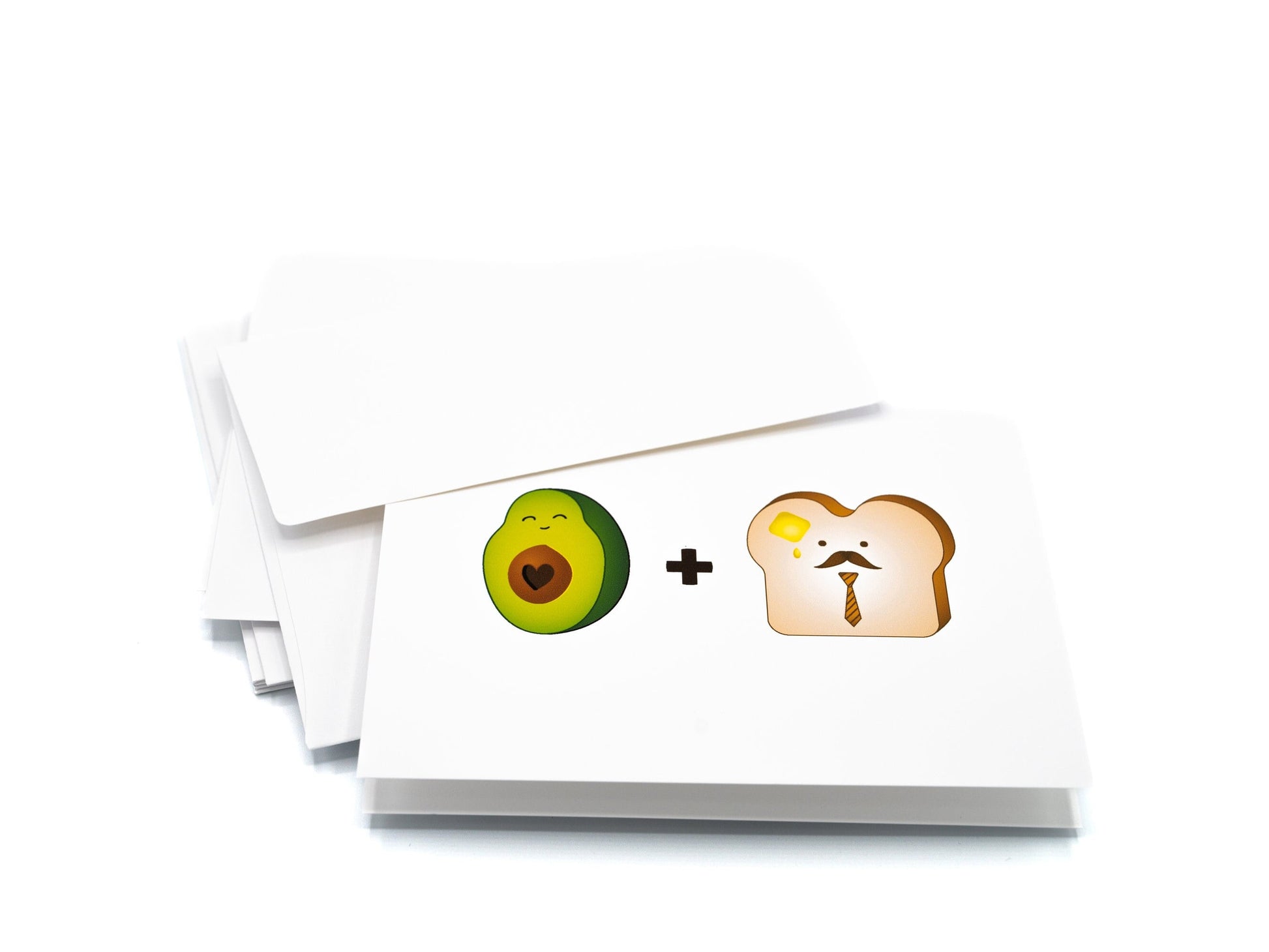 Avocado Toast Note Card Set, Blank Cards, Envelopes Included